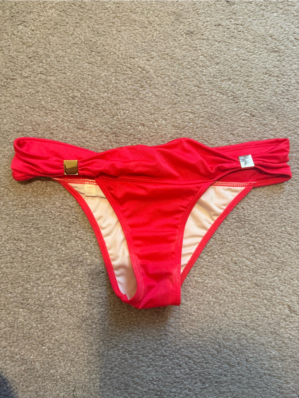 Victoria's Secret Bright Red/Coral Bikini Bottom